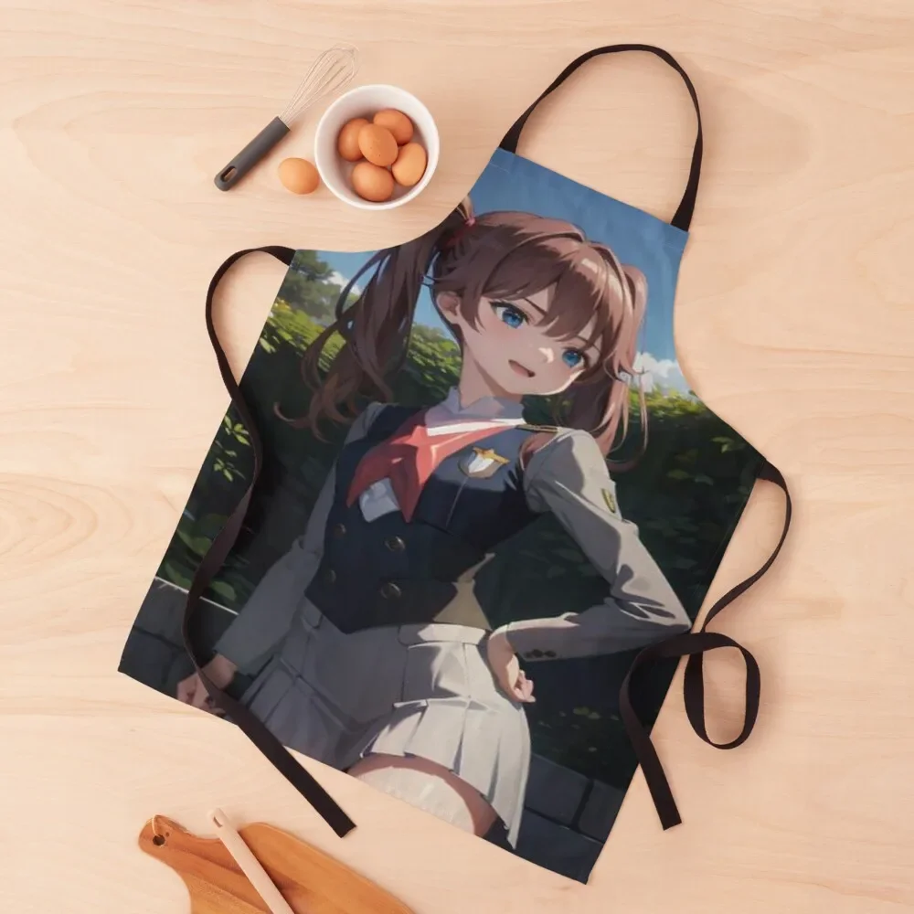 

Zero Two Darling Apron Chef Uniform Woman Kitchen Utensils Cooking Clothes Apron