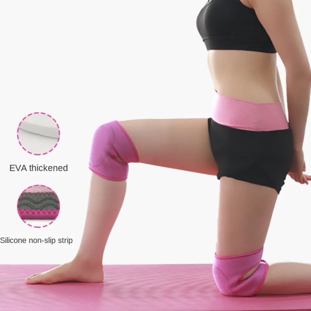 

Thicker Sponge Knee Pads New Rose Red Black Grey Elastic Knee Protector Patella Brace Support Dancing Yoga