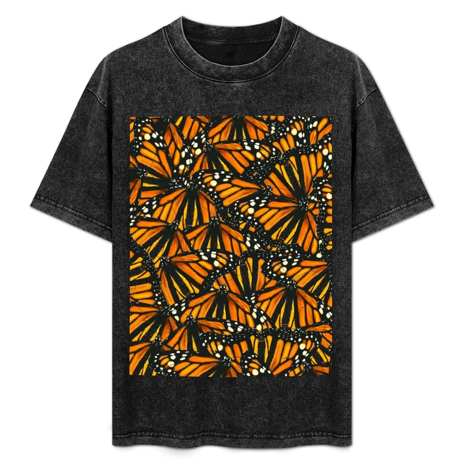 

Monarch Migration All-Over Print T-Shirt Stylish Print Short Sleeve Tee