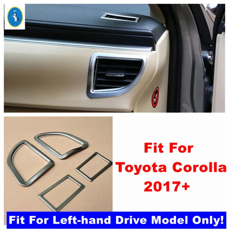 

Car Interior Modified Dashboard Air Conditioning AC Outlet Vent Decor Frame Cover Trim For Toyota Corolla 2017 2018 Accessories