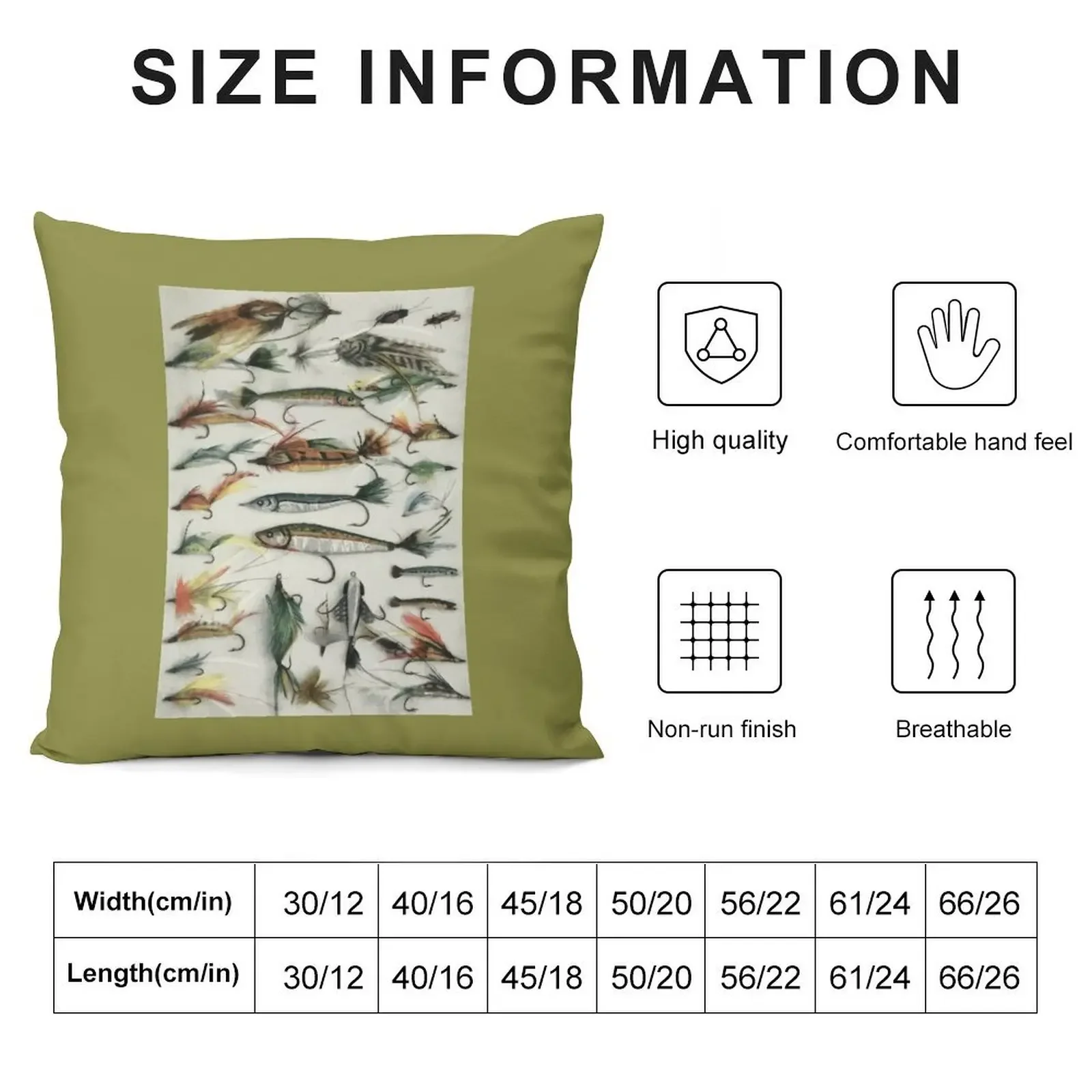 1920's Fishing Flies Throw Pillow anime girl Decorative Sofa Cushions Pillows Aesthetic covers for pillows pillow