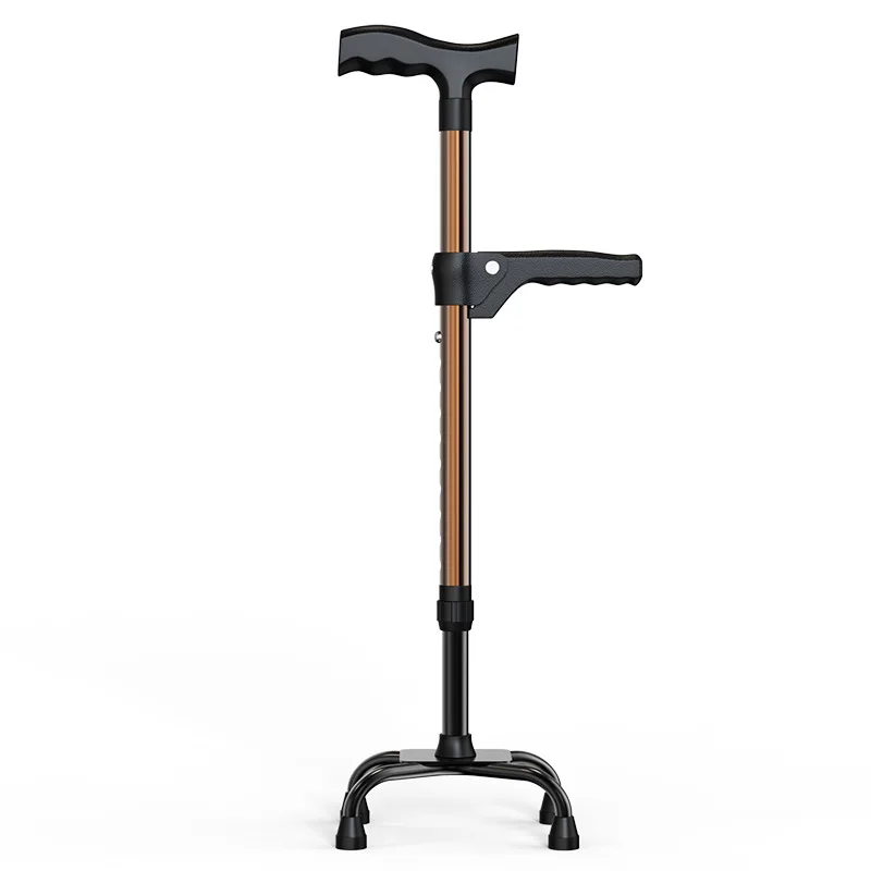 

crutches, canes, telescopic canes, crutches, four-legged non-slip, elderly people use crutches, four-cornered elderly