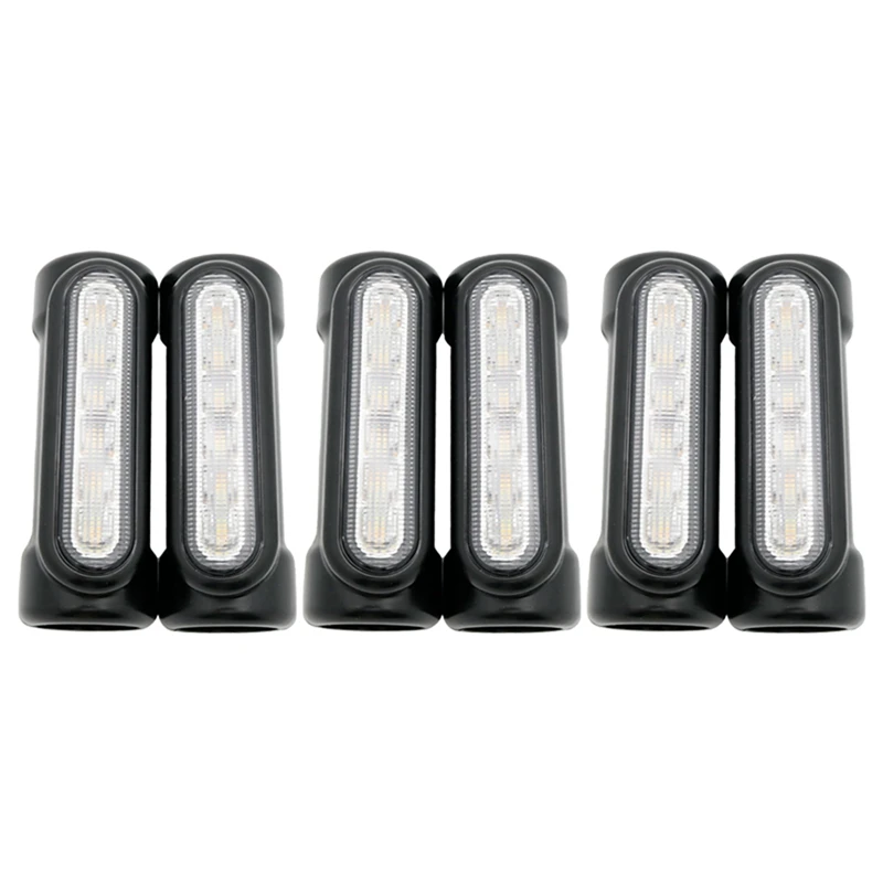 

3X Motorcycle LED Highway Bar Switchback Driving Light/Turn Signal Light For (Black)