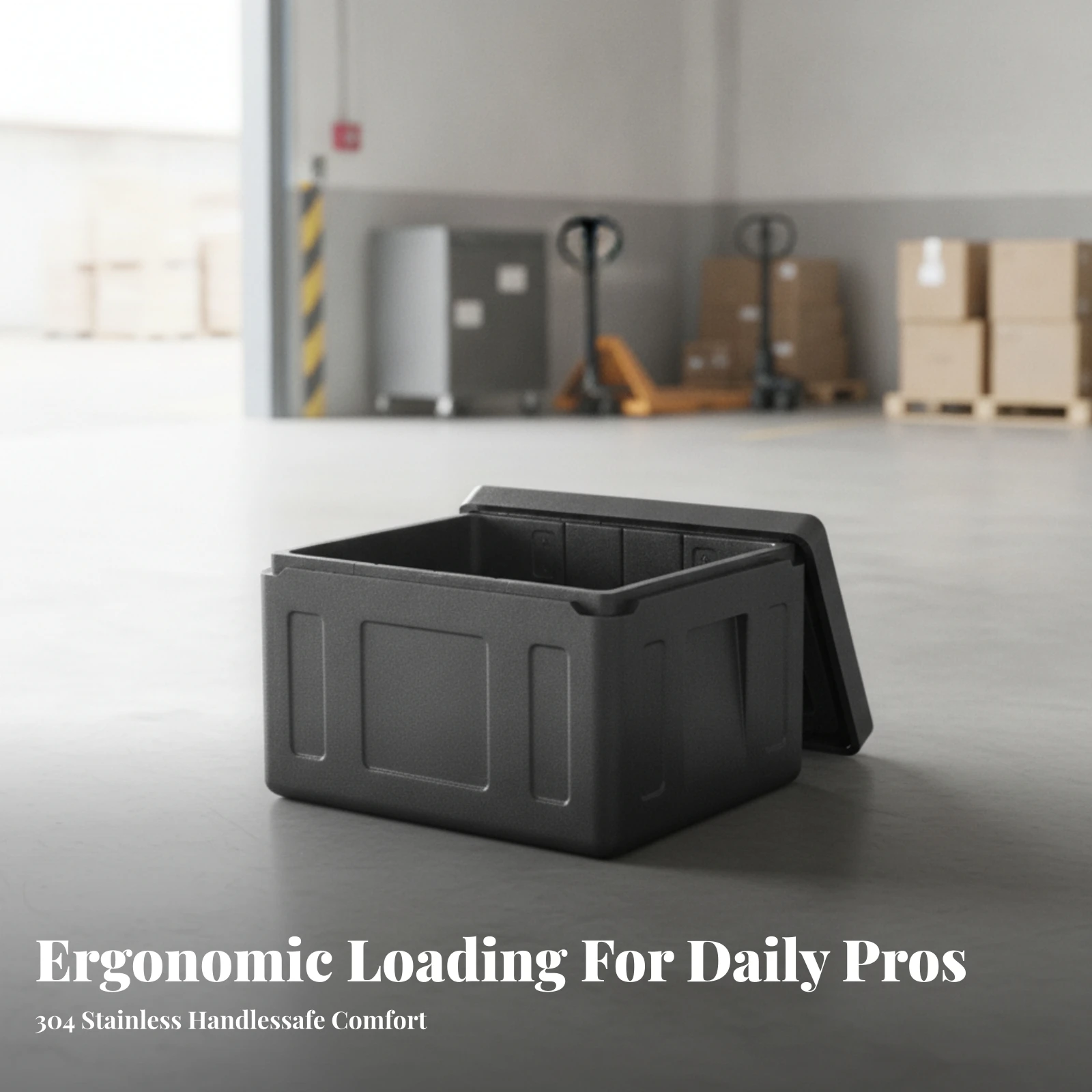 Thermal Food Transport Box Heavy-Duty Expanded Polypropylene Insulated Box Insulated Food Pan Carrier High-Density Container