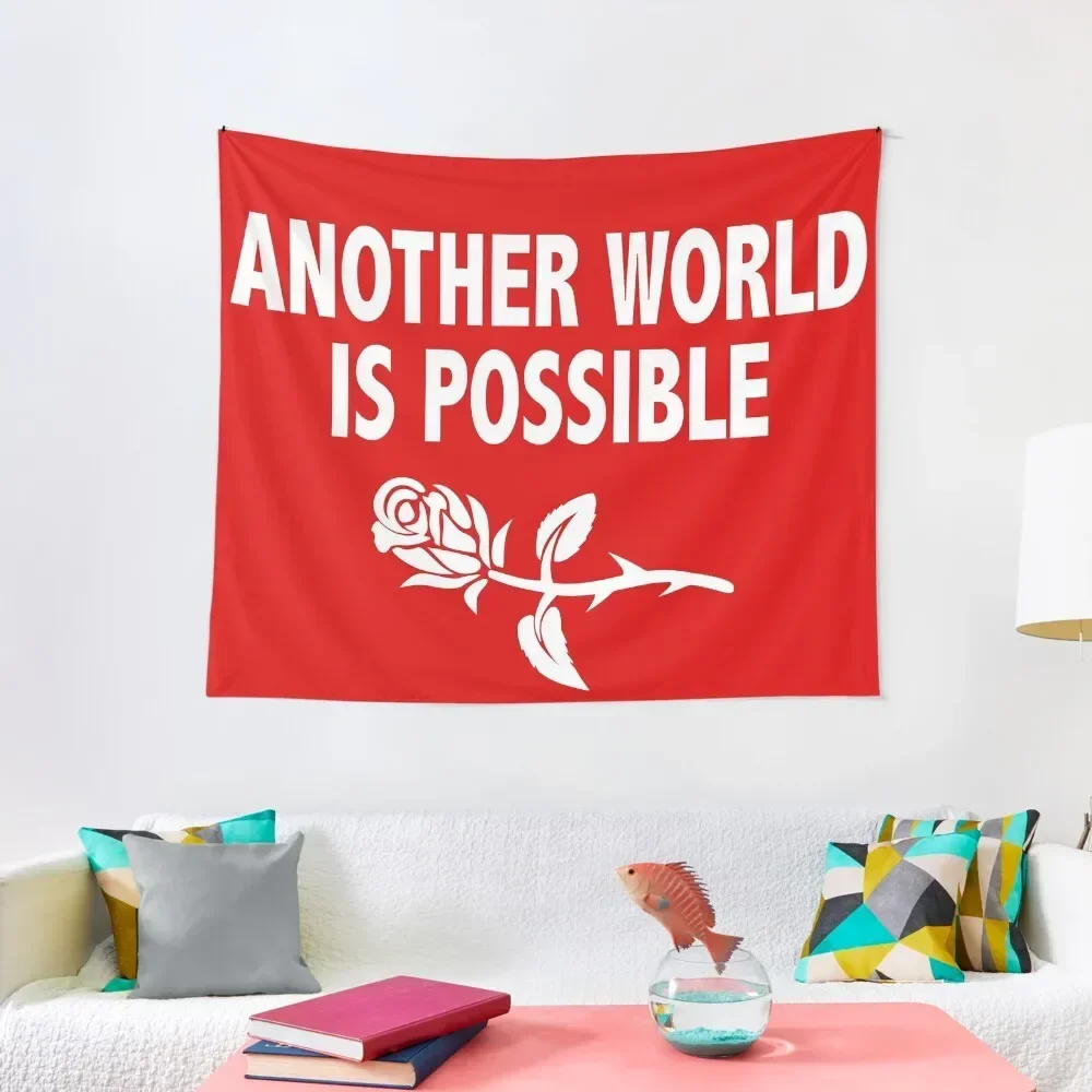 

Another World is Possible (With Rose) Tapestry Outdoor Decor Decorative Paintings Tapestry