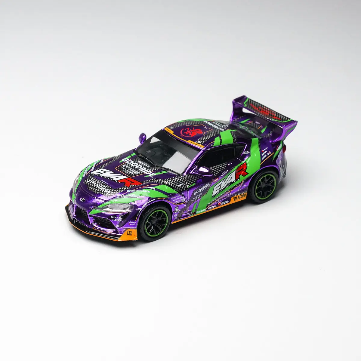 In stock: 1:64 #PR64-311 New Product GR Supra A90 Rocket Rabbit EVA Alloy Static Simulation Scale Model, Ornament.