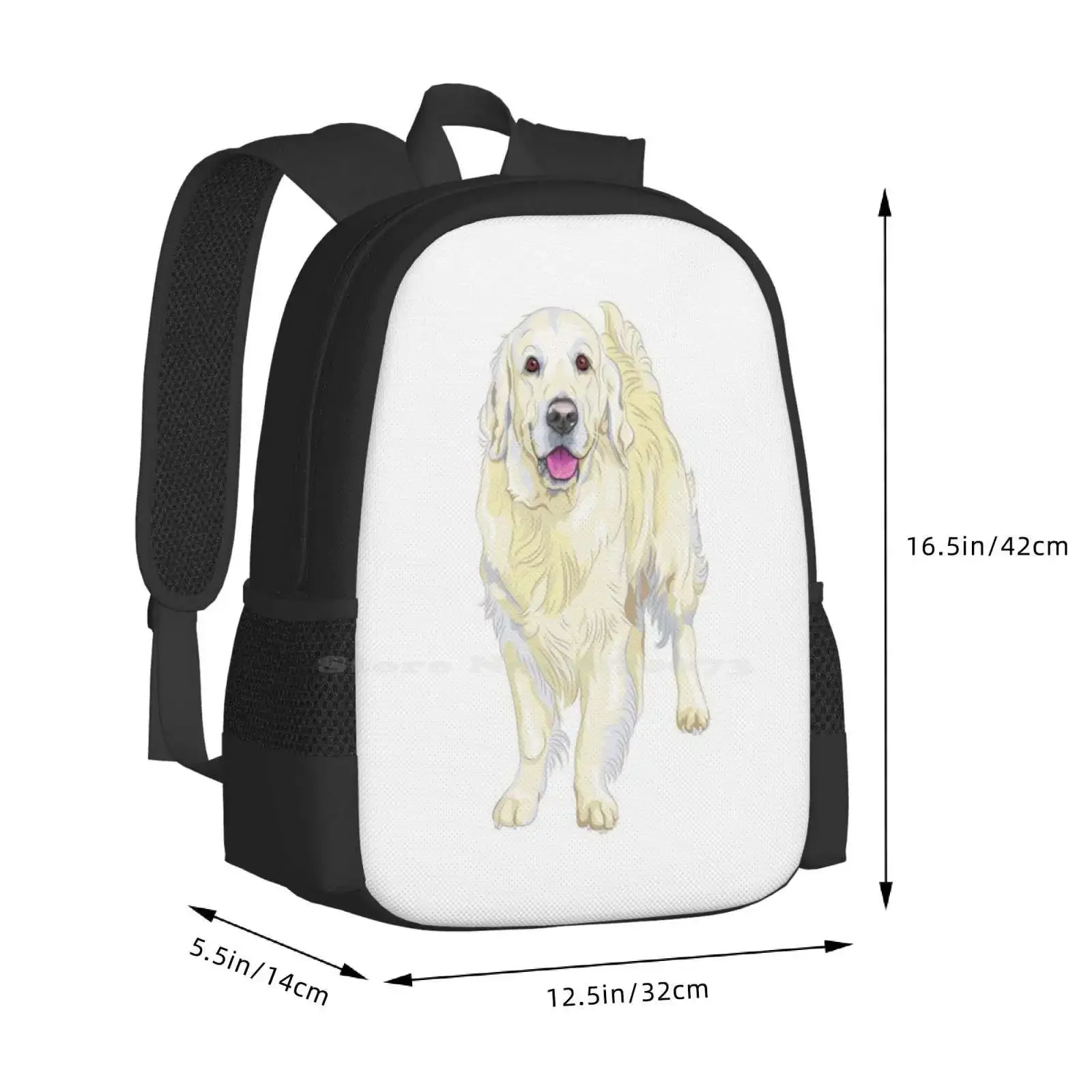 Golden Retriever رائجة البيع حقيبة مدرسية على ظهره حقائب الموضة Golden Retriever Dog Golden Retriever Dad Golden Retriever Lover #3