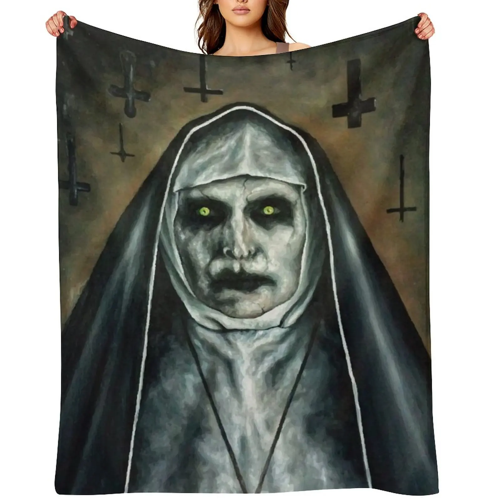 

Ed Warren-NUN Throw Blanket For Decorative Sofa Softest Plush Moving Blankets