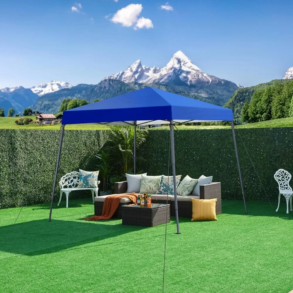 

10x10 Slant Leg Easy Outdoor Canopy Tent,Pop Up Canopy, Folding Portable Instant Shelter Tent with Backpack