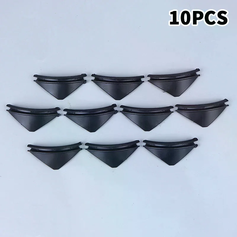 Grattoir en plastique pour chemin de chargement à ressort, 10 pièces, pour distributeurs automatiques de collations, produit en spirale, poussoir à ressort en plastique noir/blanc