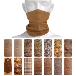Brown Seamless Bandanas Mocha Mousse Cycling Neck Cover Gaiter Women Running Headband Camping Face Tube Scarf Hiking Headwear
