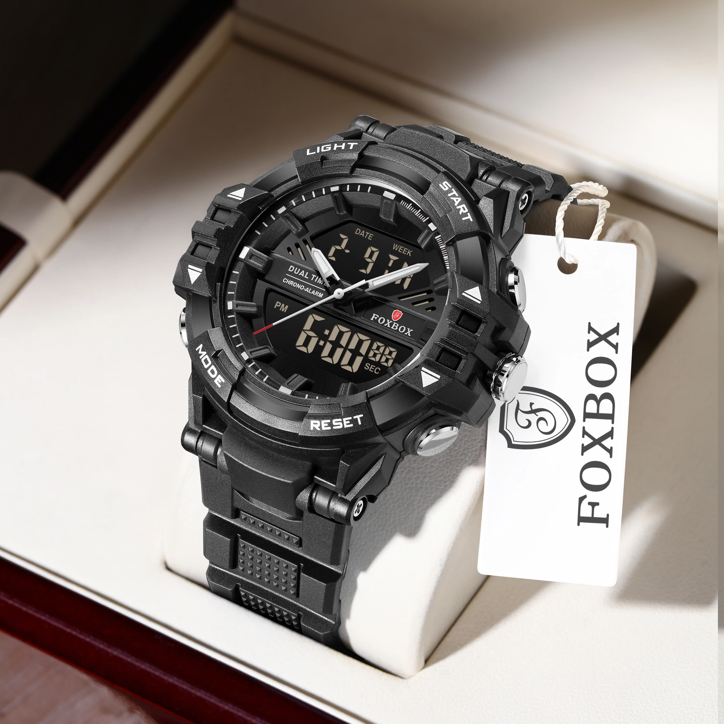 Men's Electronic Wristwatch, Waterproof Fashion Design