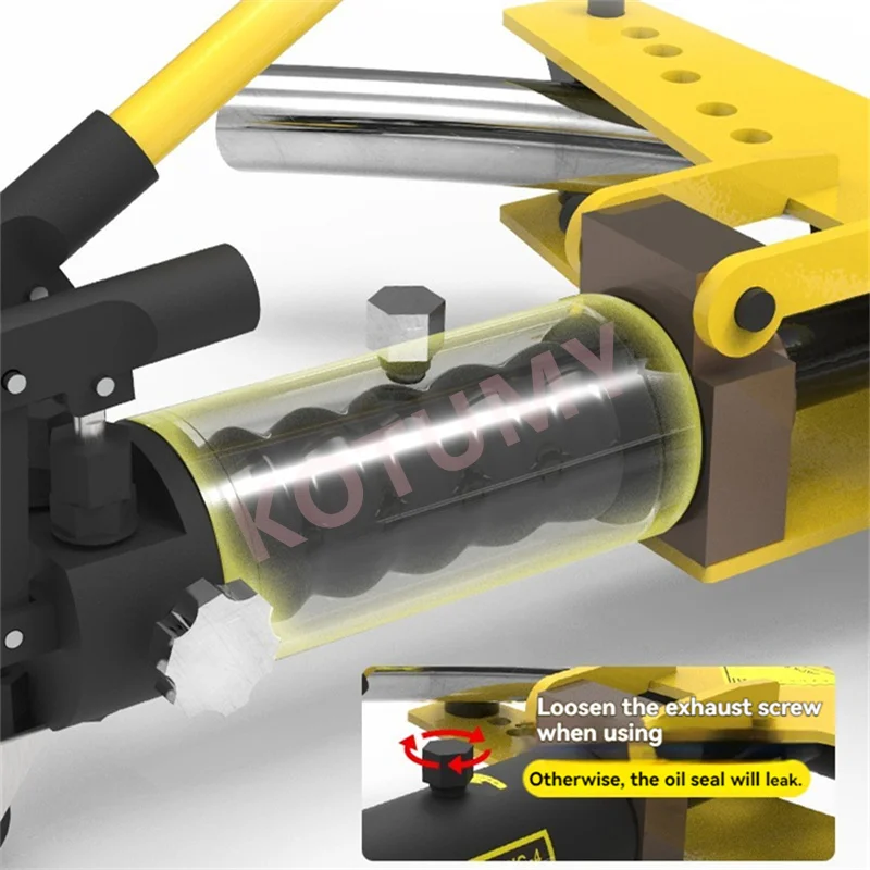 6T Hydraulic Pipe Bender Manual Pipe Bending Machine Galvanized Pipe Iron Tube Steel Pipe Bending Tool for 13-34mm