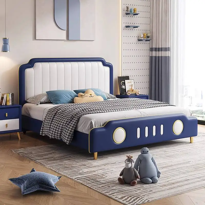 سرير أطفال بسيط فاخر آمن قابل للتوسيع عادي مخصص سرير أطفال فردي تصميم الأميرة بنات Lettino Per Bambini أثاث منزلي #3