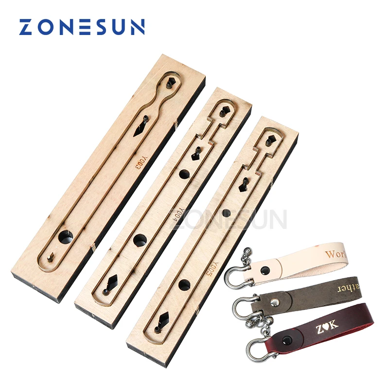 ZONESUN Customized leather shape laser punch die,photo paper,PVC/EVA sheet cutter mold,DIY leather laser knife die key