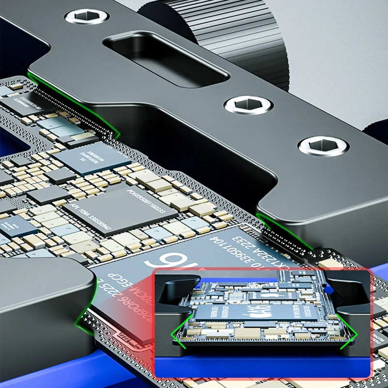 ช่าง MR6 Max Universal Double-Bearing PCB สําหรับ iPhone Samsung โทรศัพท์มือถือเมนบอร์ดชิป IC Clamp ซ่อมเครื่องมือ