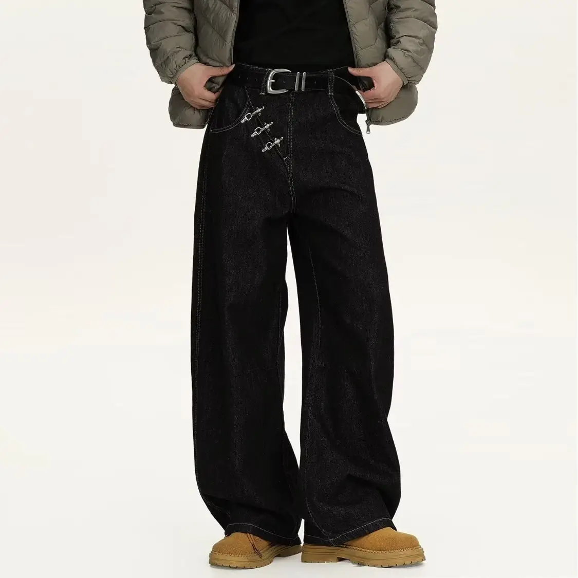 Men's Vintage Casual Jeans - High Waist Denim Pants