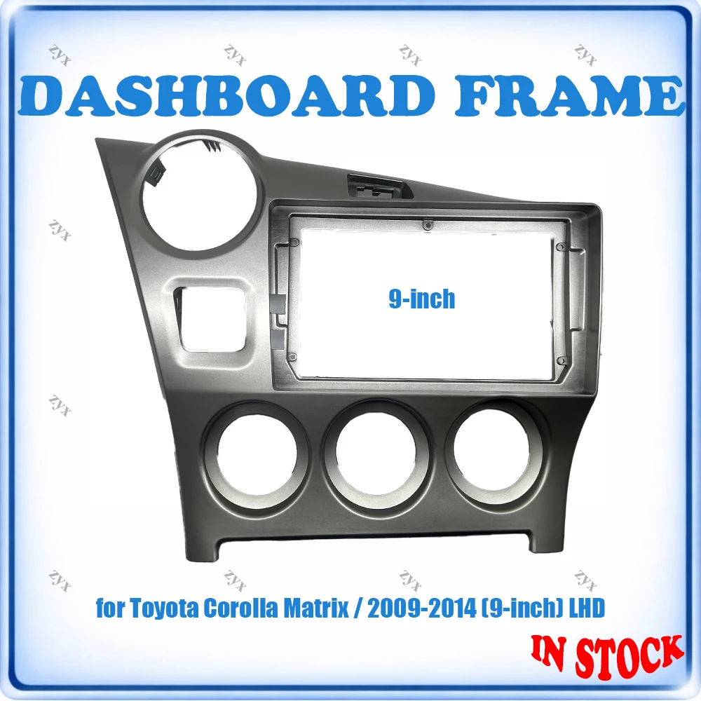 

Car Radio Fascia Frame For Toyota Corolla Matrix 2009-2014 9 inch LHD Wiring Harness Power Cable Car Accessories Plug & Play