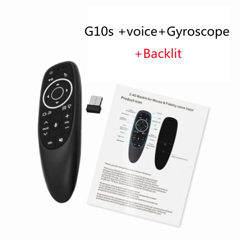 G10S/G10S Pro Smart Voice Remote Control for Android TV Box PC 2.4G RF Gyroscope Wireless Air Mouse IR Learning