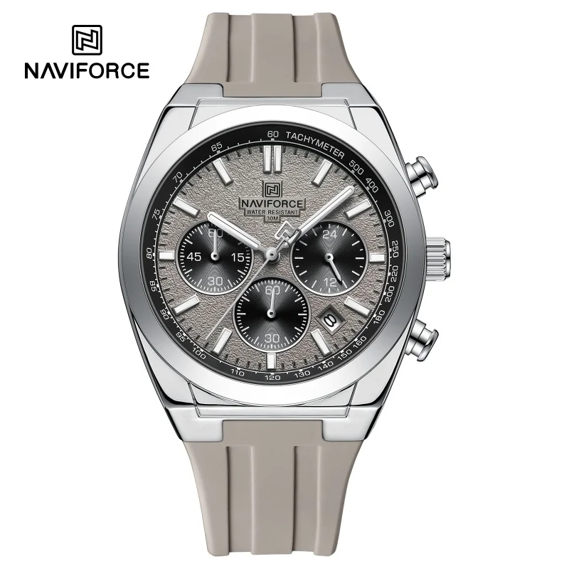 Men's Multifunctional Chronograph Silicone Strap Watch