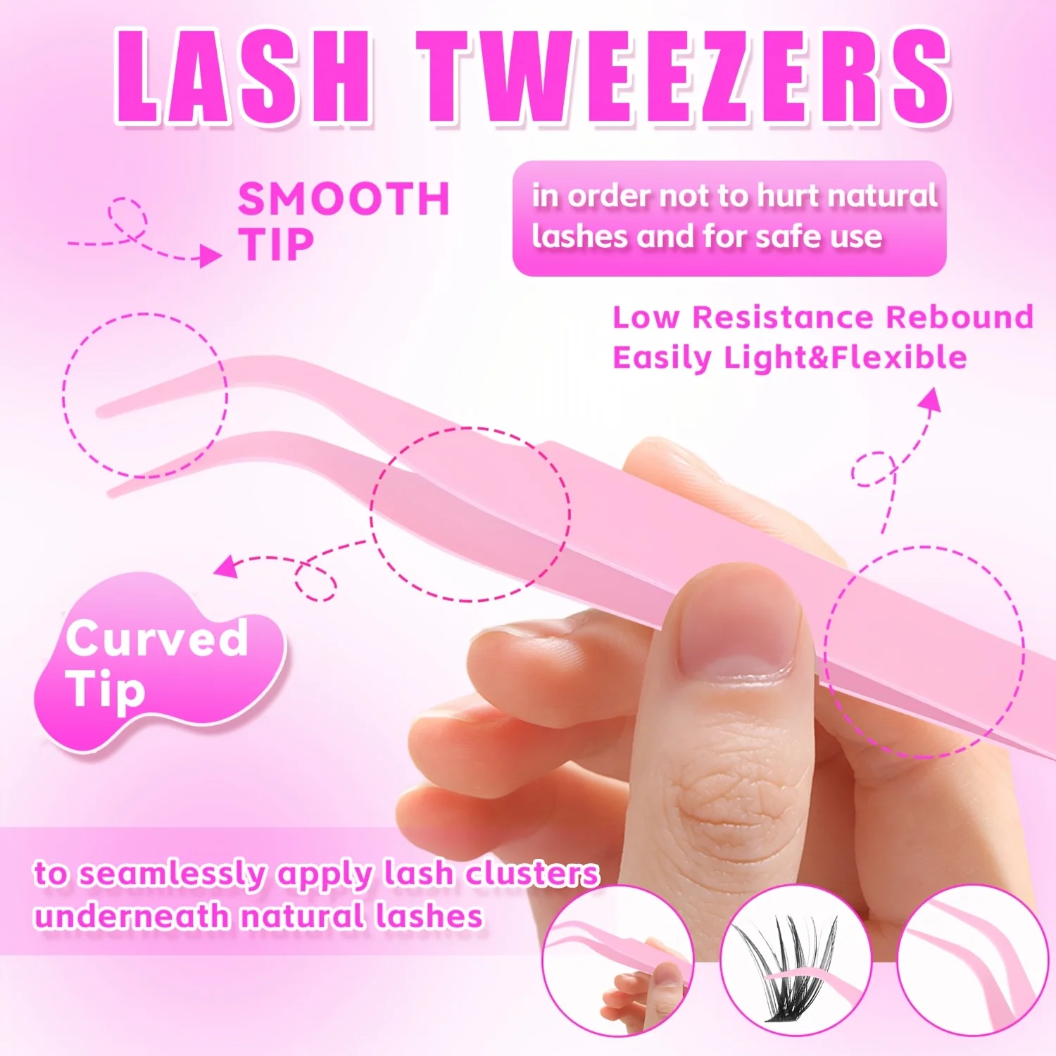 30D 40D Fluffy Wimpernbüschel-Set Einzelwimpern D-Curl 9-16mm Gemischte Länge Natürliches Volumen Wiederverwendbare Falsche Wimpern – Detail 9
