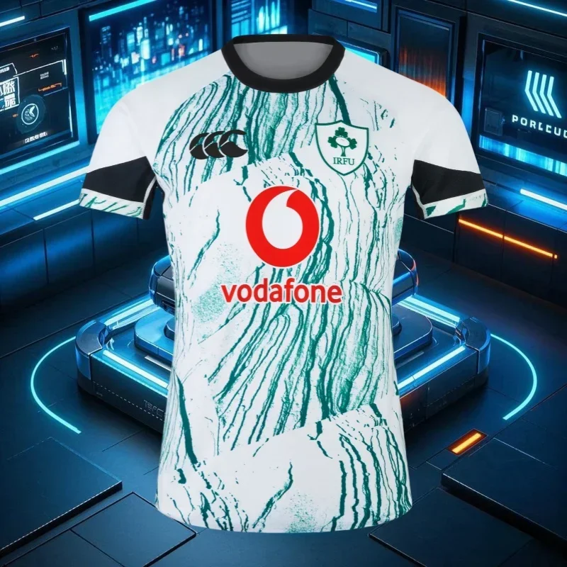 3D Irish Rugby Jersey Player T-shirt Team Home and Away Men's and Women's T-shirt Club Shirt Canterbury Hot Rugby Shirt