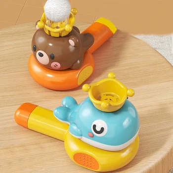 Cartoon Trompet Blaasbal Speelgoed voor Kinderen Grappige Drijvende Bal voor Ademtraining Educatief Speelgoed Kleuterschool Cadeau