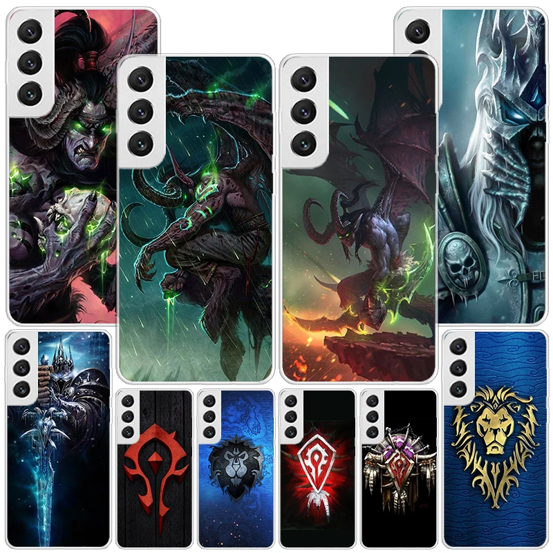 W-World Of W-Warcraft W-Wow Phnoe Case for Samsung Galaxy Note 20 Ultra 10 Lite 9 8 M12 M21 M30S M31S M32 J4 J6 Plus Unique Cove