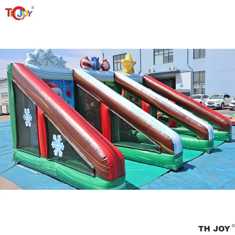 Jeu de carnaval gonflable 3 en 1 sur le thème de Noël 5x3m