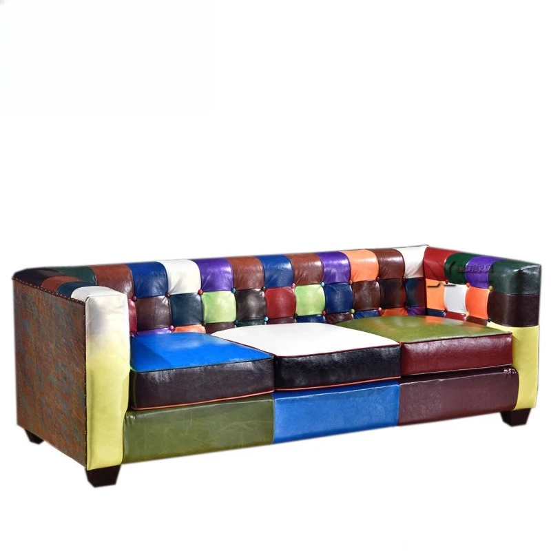 

Color matching sofa club, sofa cafe hotel lobby reception sofa living room furniture