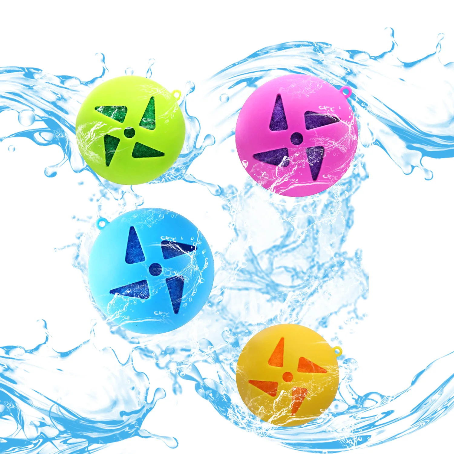 Silikonowa kula wodna w kształcie wiatraka, zabawka do zabawy w wodzie dla dzieci, miękka kula wodna wiatraka, interaktywna zabawka plażowa