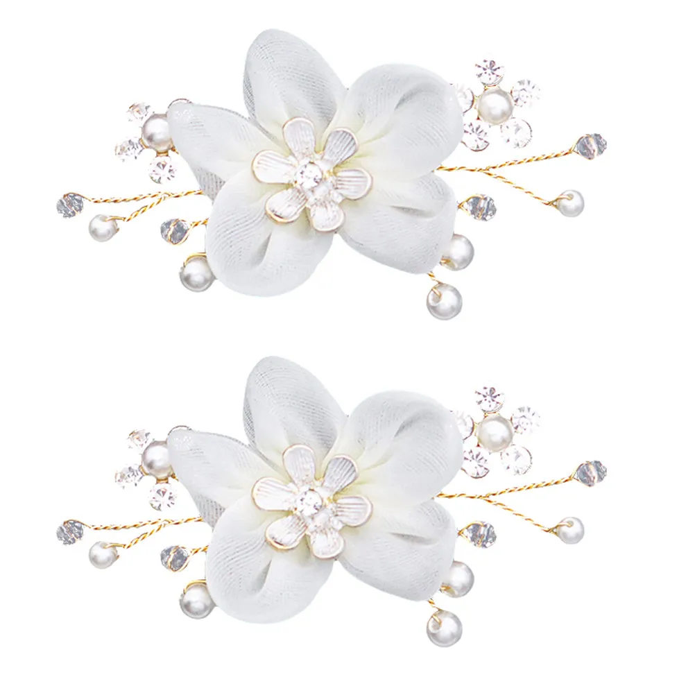1Pair Alloy Detachable Shoe Buckle Wedding High Heel Clip Removable Elegant Flower Decoration Women Shoe Clip Banquet