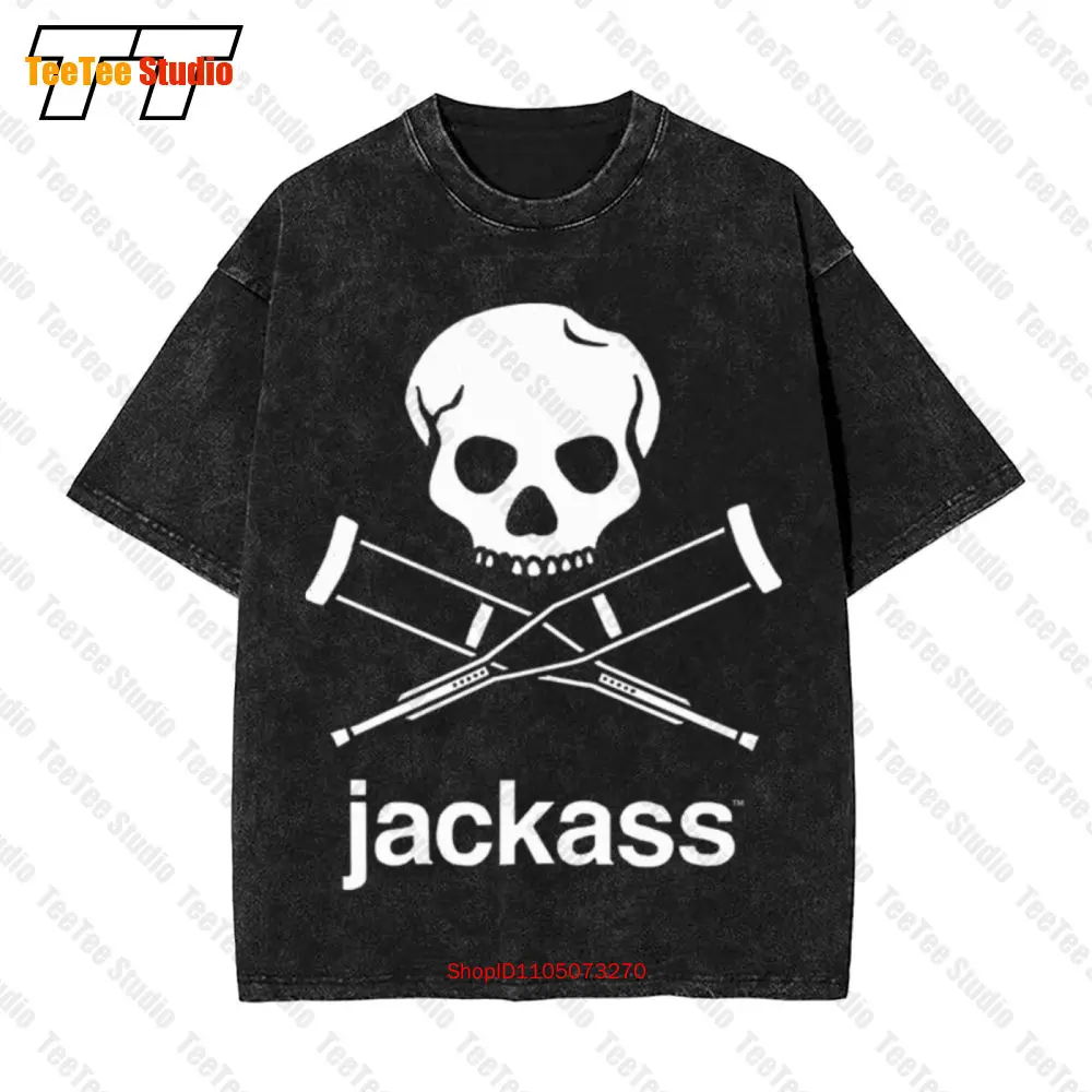 Jackass Logo Vintage Oversized T-Shirt 8I4X
