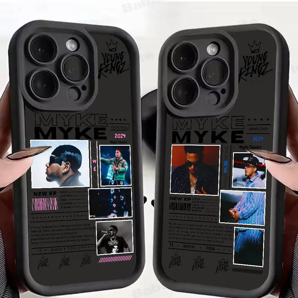 M-Myke TowerS Singer Rap Silicone Phone Case For iPhone 17 Air 17 16 15 14 13 12 11 Plus Pro Max Shockproof Soft Cover