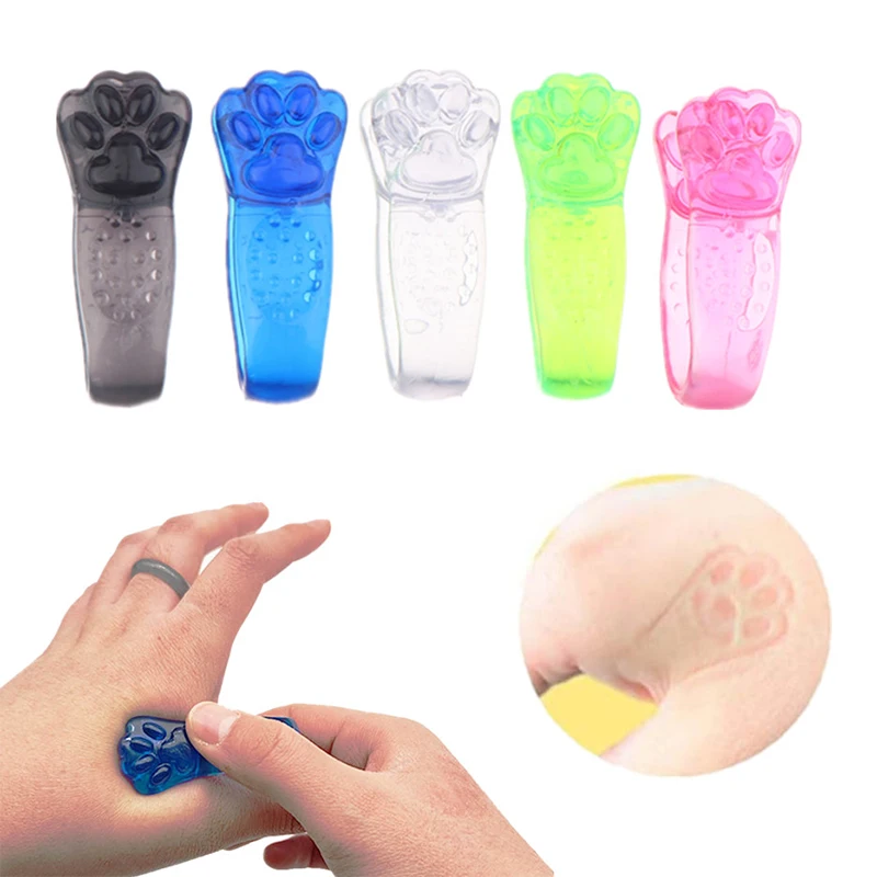 

Cute Cat Paw Finger Joint Tiger Point Massage Clip Hand Meridian Massager Acupressure Clip For Thumbs Headache Blood Circulation