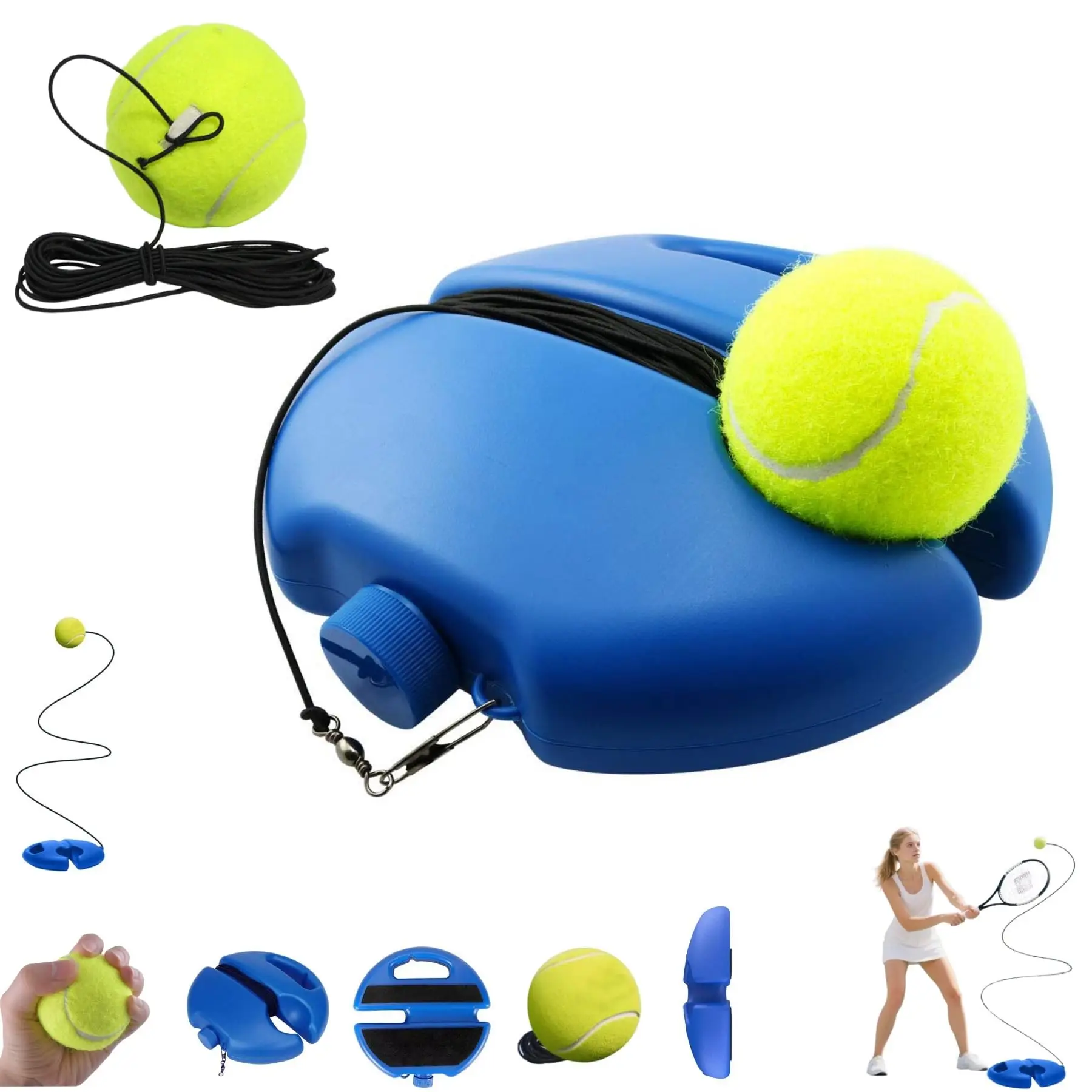 

Tennis Ball Training Baseboard, Tennis Trainer Equipment Set, Tennis Trainer Ball with String, Tennis Trainer Rebound Ball, Mult
