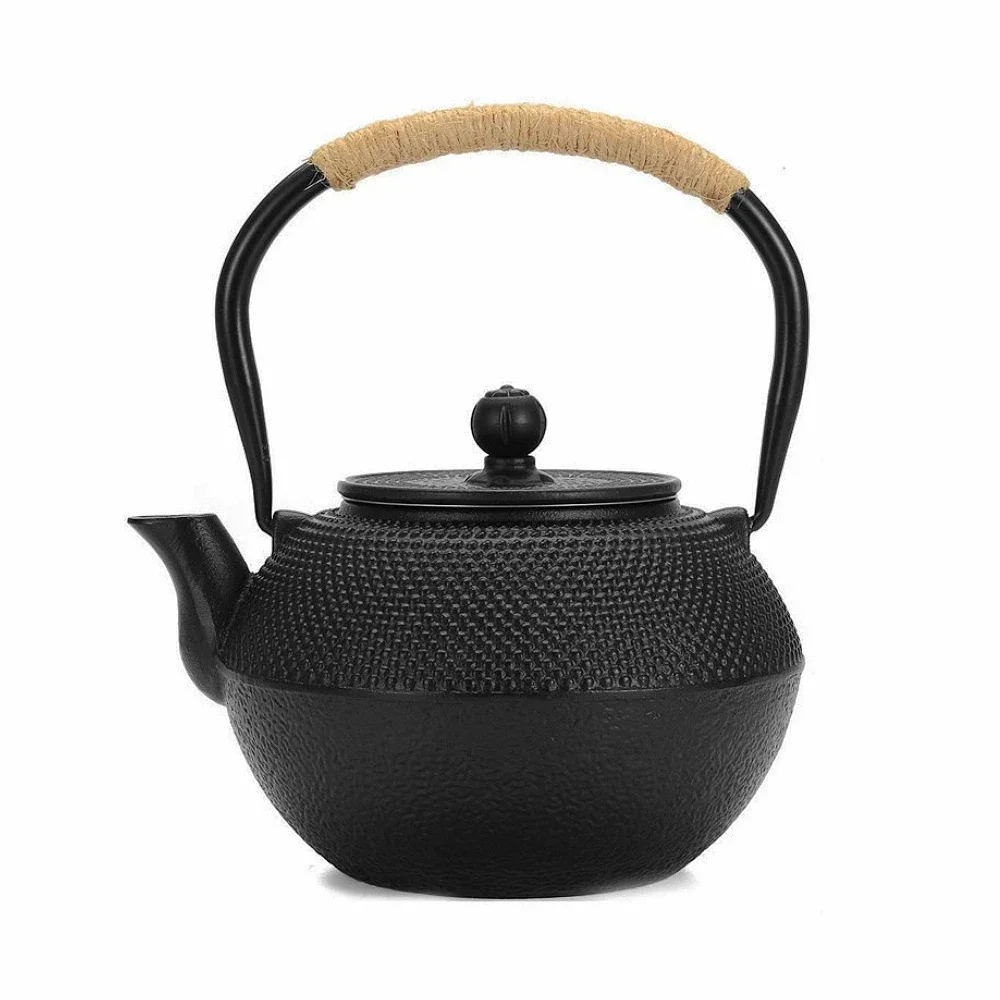 Japanese Iron Tea Pot with Stainless Steel Infuser Cast Iron Teapot Tea Kettle for Boiling Water Oolong Tea