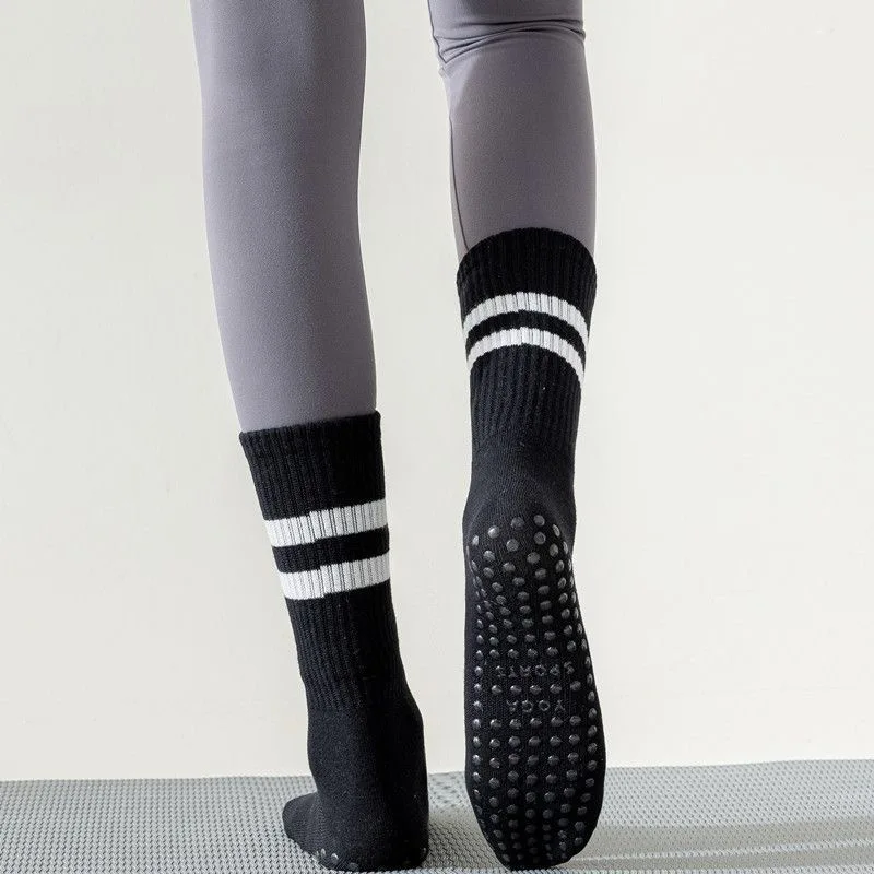 8 ペア ガール レディース ヨガ ソックス ソリッド カラー ノンスリップ グリップ ソックス ピラティス ワークアウト バレエ ダンス ジム ソックス用