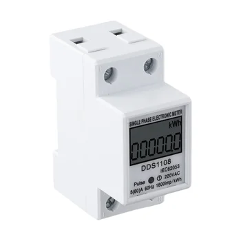 60A DDS1108 LCD Digital Display Einphasige Energie Meter Mit Hintergrundbeleuchtung Einphasige Energie Meter Test Meter Detektoren