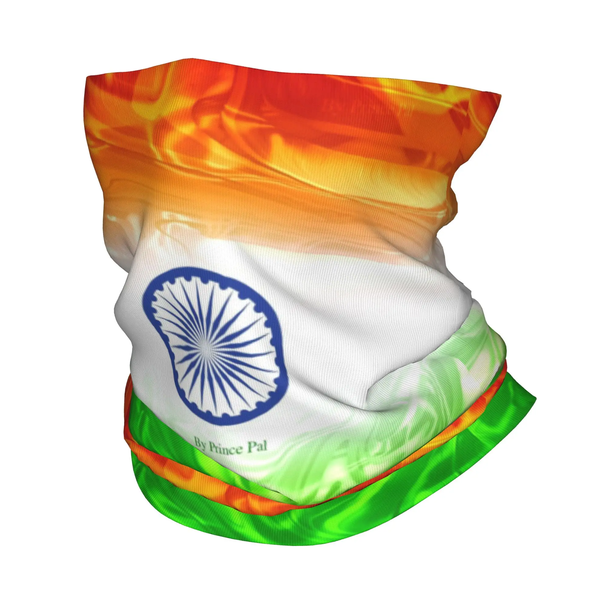 

Custom Flag Of Indias Neck Gaiter Men Women UV Face Shield Winter Indias Patriotic Bandana Scarf for Cycling