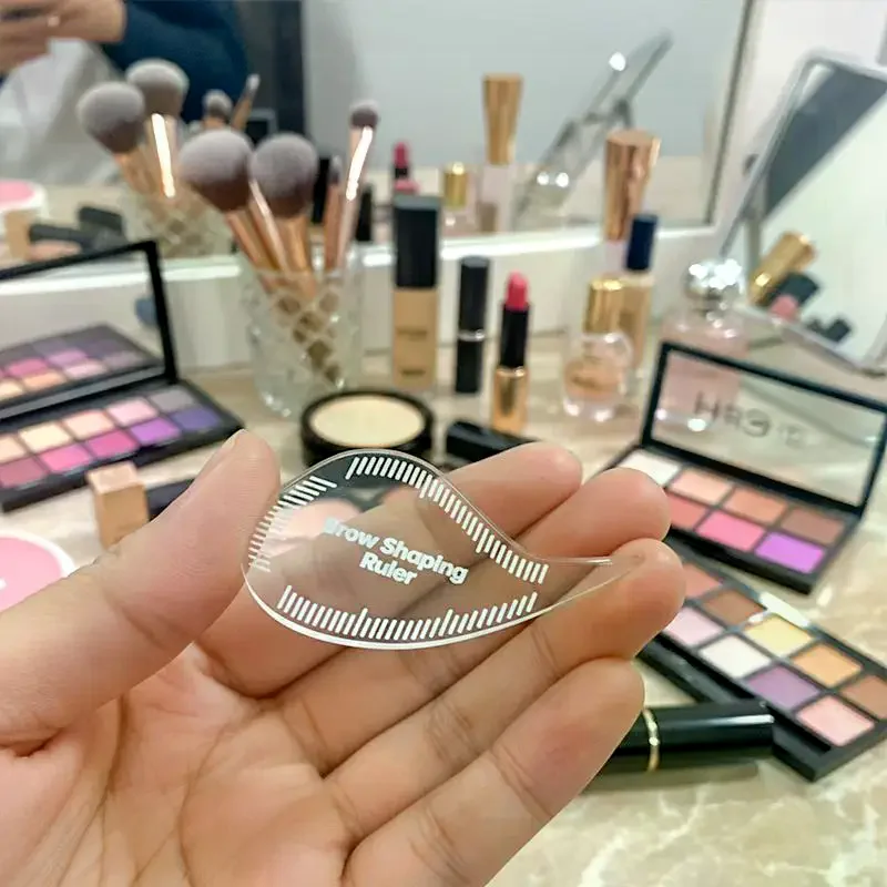 Tear Drop Arch Brow Mapping Tool 1 Minute Brow Shaping Ruler Template Stencils Fast Drawing PMU Eyebrow Hair Stroke Eyeliner