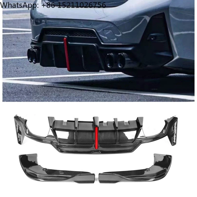 For G20 Carbon Fiber Diffuser VT Style Rear Diffuser with Splitter for BMW 3 Series G20 Sport Line Carbon Fiber Diffuser Lip