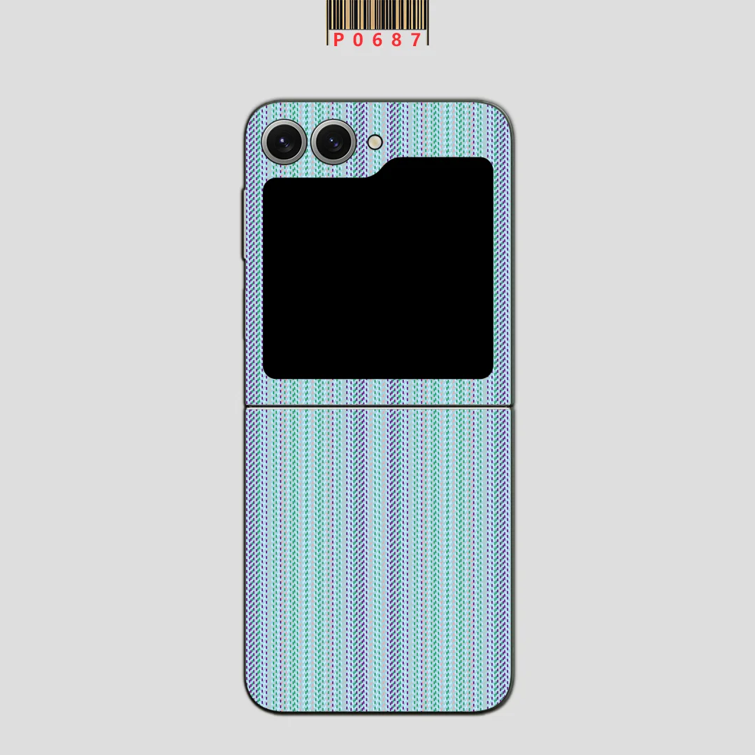Nueva piel para Samsung Galaxy Z Flip6 4 7 5 Protector de pantalla trasera cubierta de película Flip5 Wrap pegatina colorida