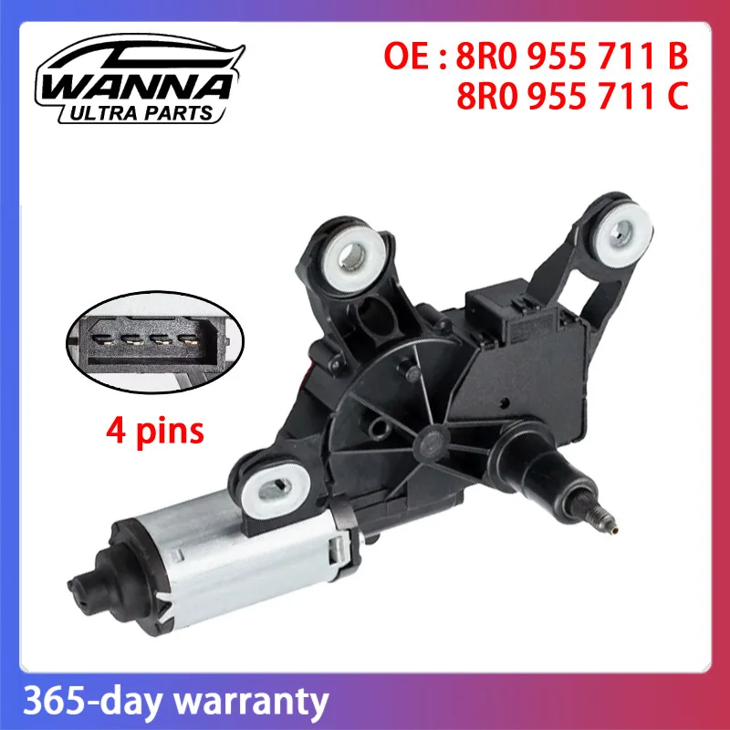 

OE 8R0955711B 8R0955711C 8E9955711E 8E9955711G 8E9955711B REAR WINDSCREEN WIPER MOTOR for Audi A3 A4 A6 Q5 Q7 8R0 955 711 B