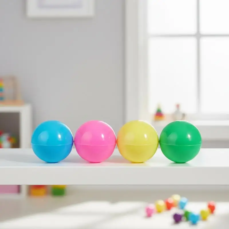50PCS 60-75MM Plastic Balls Reusable Capsule Toys Containers for Surprise Egg Game DIY Arts Party Decoration