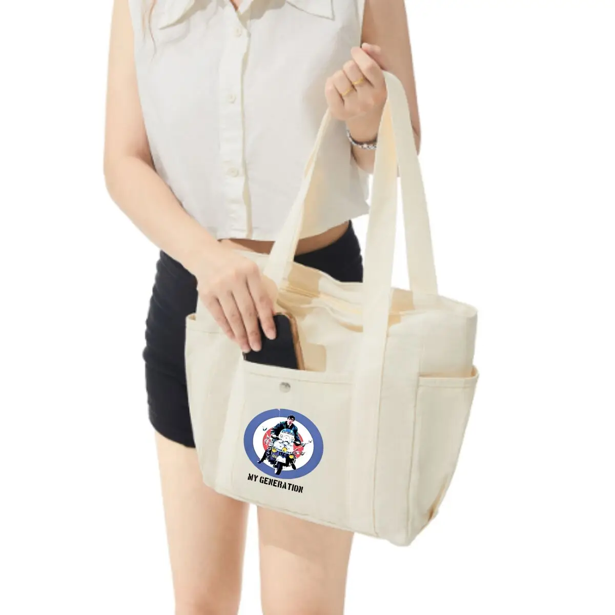 Generation Sign Marks Time Casual Tote – Great for After-Work Errands
