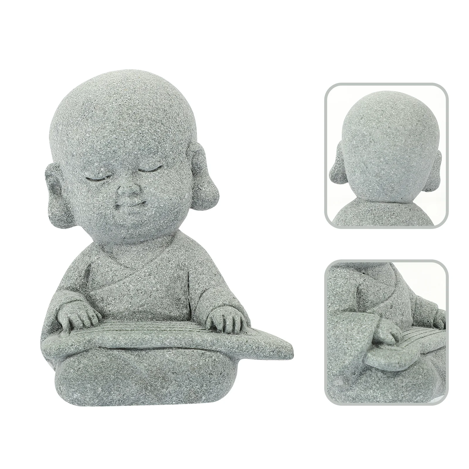 

Mini Monk Statue Decorative Exquisite Wear-Resistant Desktop Monk Figure Home Office Aquarium Supply Aquarium Accessory