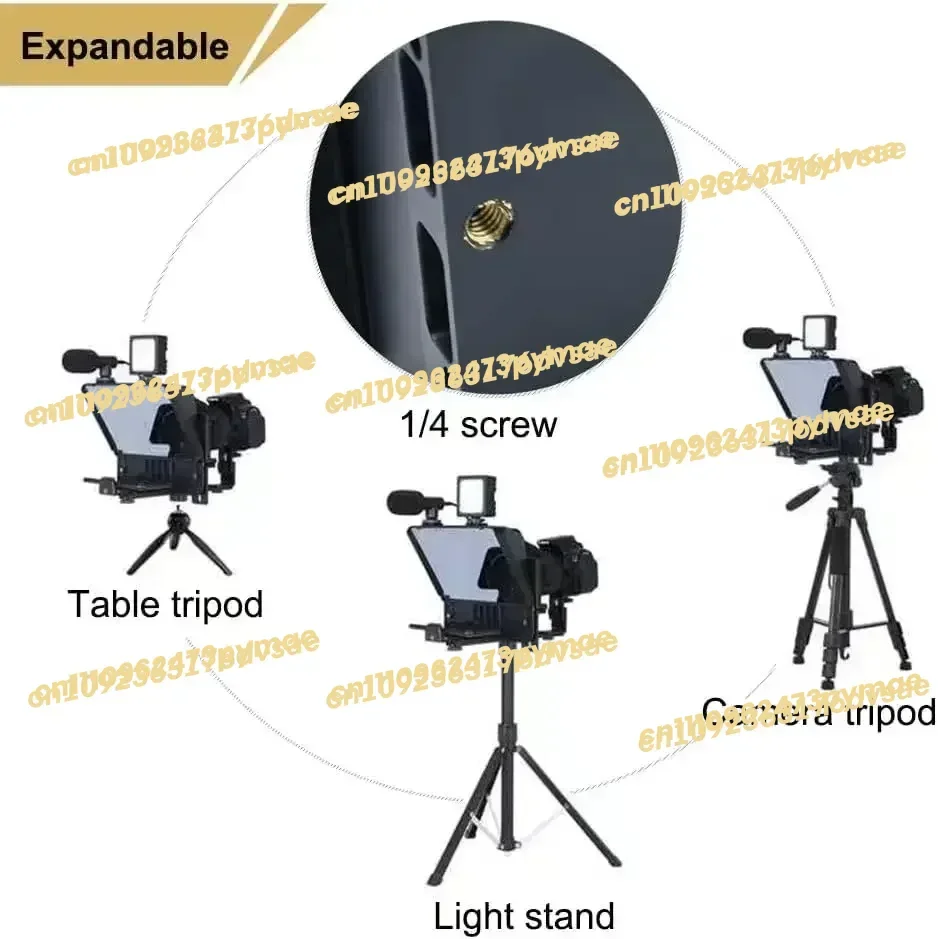 NEW Remote Control Supports Wide Angle Lens Glass Teleprompter For Smartphone/Tablet/DSLR Camera Video Live Glass Recording