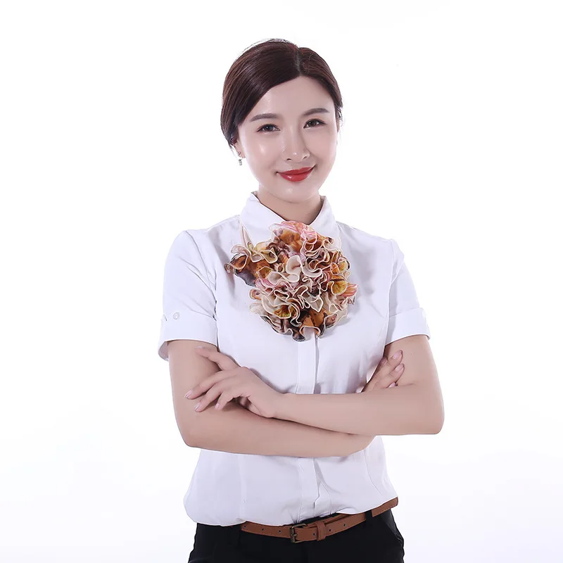 Bufanda de primavera e invierno para mujer, bufanda con cuello Floral a la moda, pañuelo con estampado de flores de lujo, bufandas con anillo para