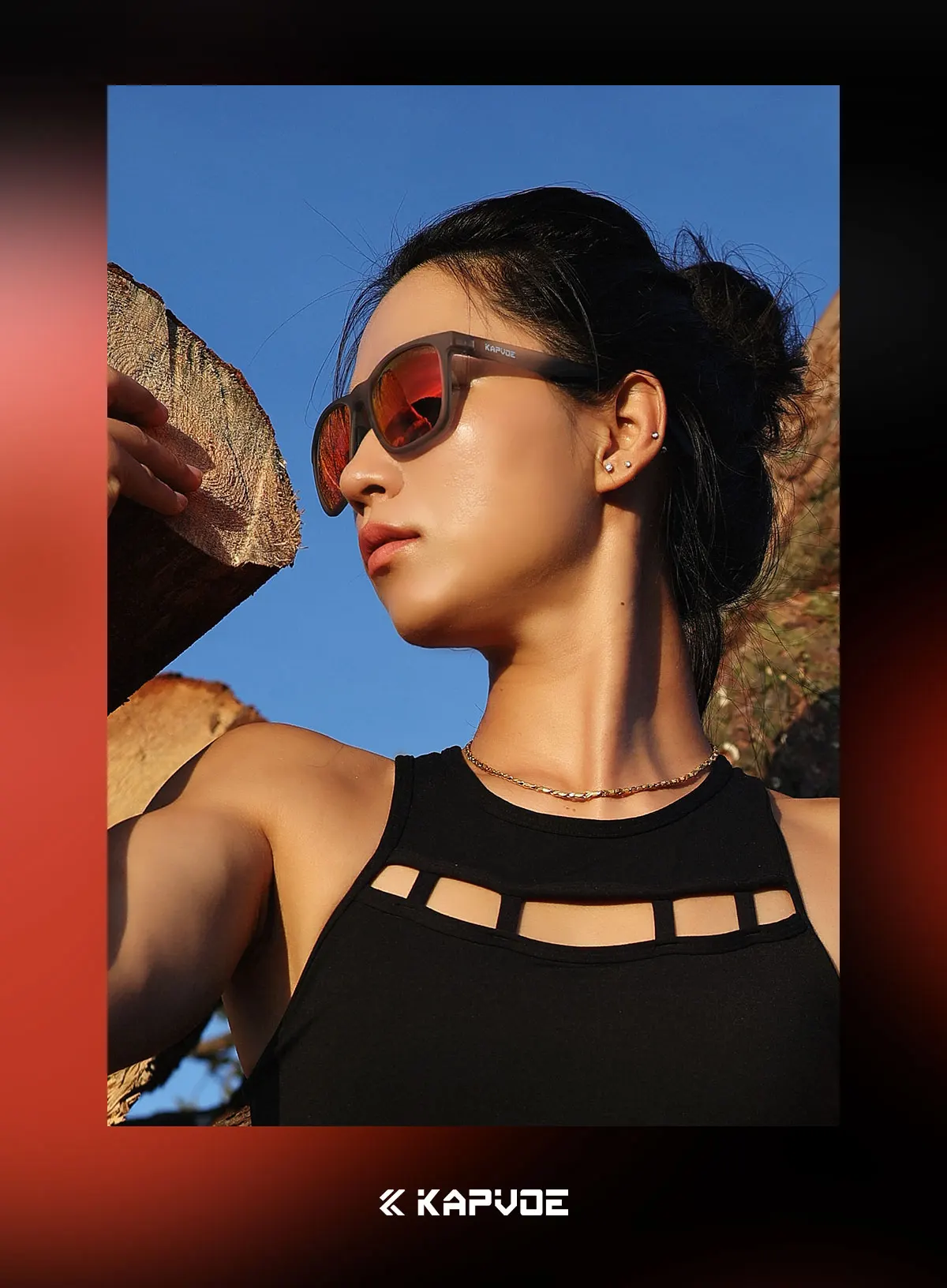 Kapvoe Neue Sport Polarisierte Sonnenbrille Männer Fahren Angeln Golf Im Freien Photochrome Gläser Laufen Frauen Wandern UV400 Brille – Detail 25